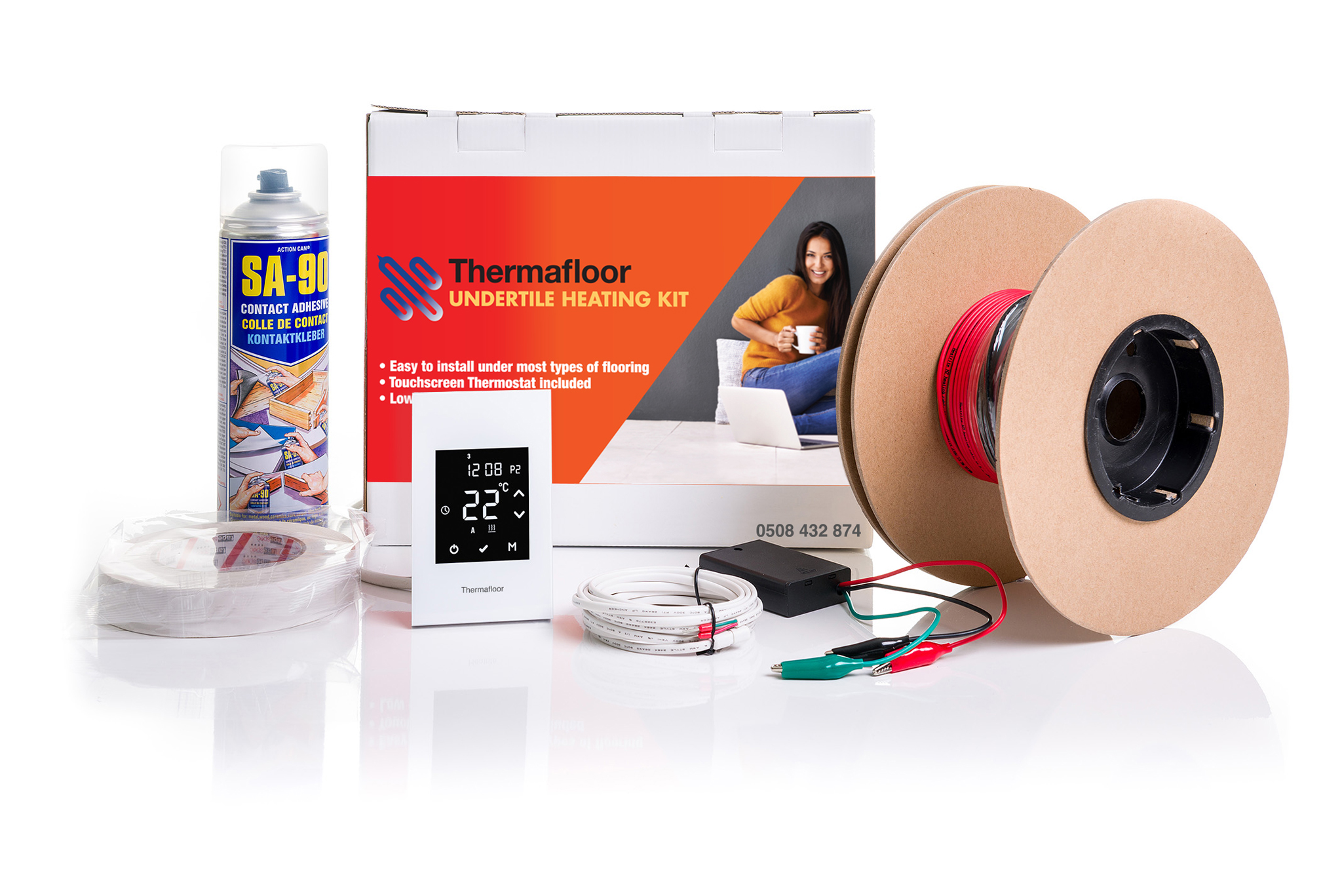Thermafloor New Zealand under tile heating kit comes with everything you need to do it yourself