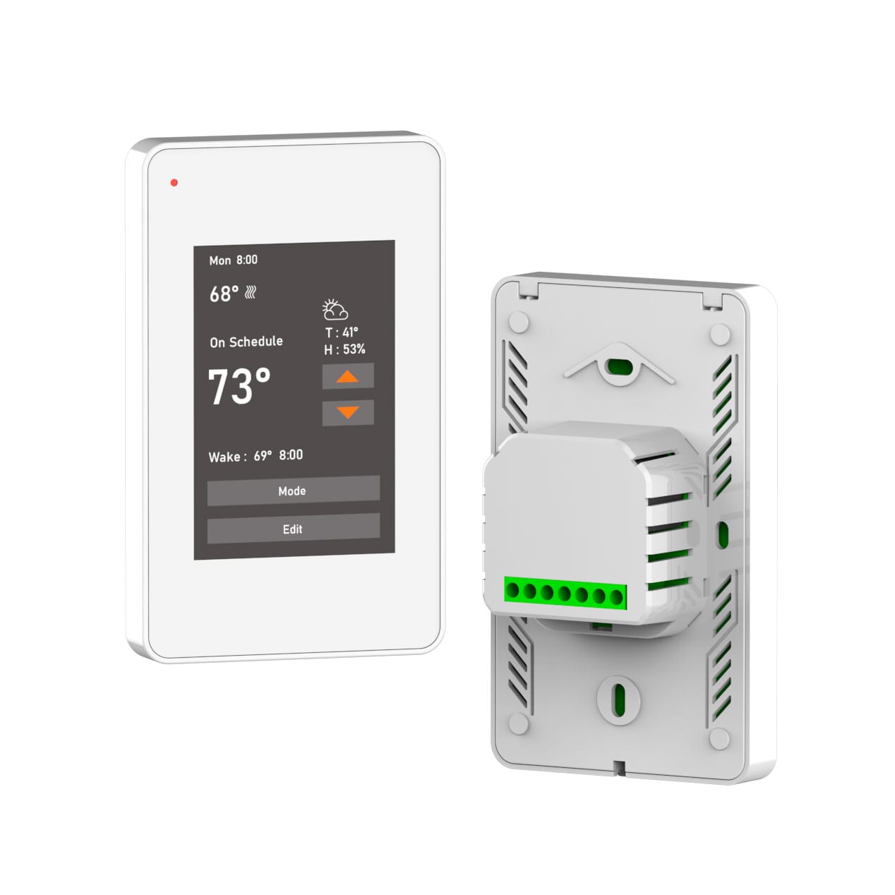 TF1 Programmable Radiant Floor Thermostat - White
